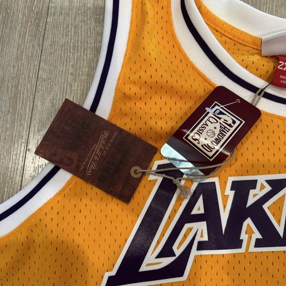 Magic Johnson Los Angeles Lakers Mitchell & Ness Authentic 1984-85 Jersey 2XL T - Picture 4 of 9